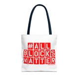 #AllBlocksMatter Tote Bag - Empowering AOP Design for Activism