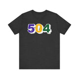 504 Mardi Gras Colorblock UNISEX SHORT SLEEVE T-SHIRT