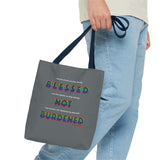 BLACK QUEER RAINBOW TOTE BAG