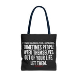 WEED THEMSELVES OUT TOTE BAG