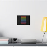 BIIIIIITCH RAINBOW CANVAS ART