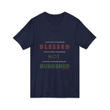 BLACK WOMAN RBG UNISEX V-NECK T-SHIRTS