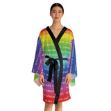 BLACK MAGIC RAINBOW WHITE KIMONO