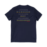 BLACK WOMAN RAINBOW UNISEX V-NECK T-SHIRT