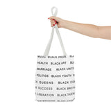 BLACK MAGIC - BLACK LETTERS TOTE BAG