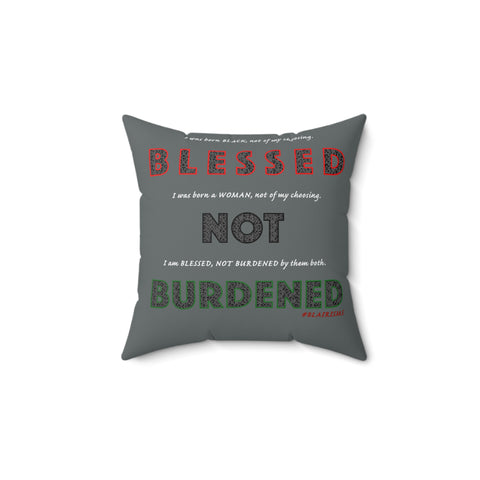 BLACK WOMAN RBG THROW PILLOW
