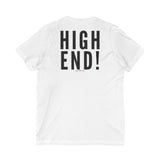 HIGH END BLACK UNISEX V-NECK T-SHIRTS