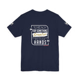 REACH FOR SOMETHING WHITE GOLD UNISEX SHORT SLEEVE T-SHIRTS