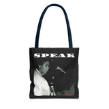 SPEAK - WHITE TOTE BAG