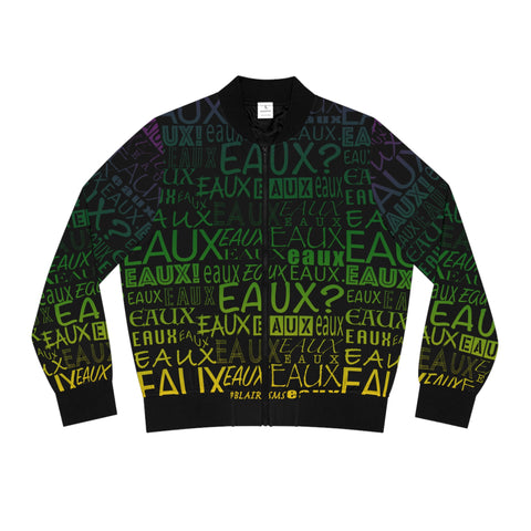 EAUX ALLOVER - MARDI GRAS AOP WOMEN'S BOMBER JACKET