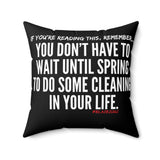 SPRING CLEANING THROW PILLOW
