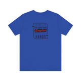 REACH FOR SOMETHING - BLACK RED UNISEX SHORT SLEEVE T-SHIRT
