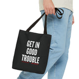 GET IN GOOD TROUBLE - WHITE TOTE BAG