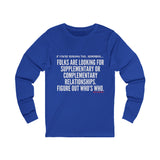 FIGURE OUT UNISEX LONG SLEEVE T-SHIRT