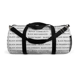 BLACK MAGIC - BLACK LETTERS DUFFEL  BAG