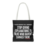 EXPLANATION TOTE BAG