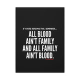 ALL BLOOD CANVAS ART