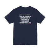 FIGURE OUT UNISEX   SHORT SLEEVE T-SHIRT