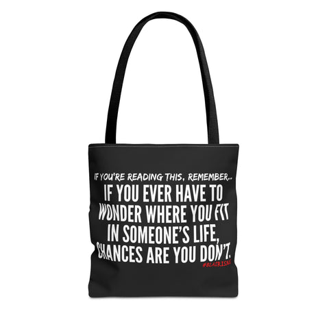 WHERE YOU FIT TOTE BAG