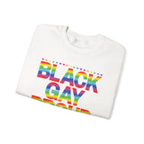 BLACK GAY PROUD UNISEX SWEATSHIRTS