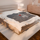 BLACK PEOPLE I LOVE YOU - WHITE PLUSH BLANKET