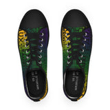 EAUX - BLACK ON MARDI GRAS  LOW-TOP SNEAKERS WHITE-SOLE