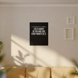 LIFE IS QUICK (CLEAN) CANVAS ART