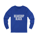 BEAUCOUP BLACK - WHITE UNISEX LONG SLEEVE T-SHIRT
