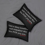TAKE A DEEP BREATH LUMBAR PILLOW