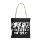 UPSIDE DOWN TOTE BAG