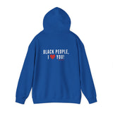 BLACKITY BLACK - WHITE UNISEX HOODIE