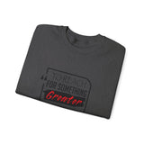 REACH FOR SOMETHING - BLACK RED UNISEX SWEAT SHIRT