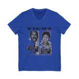 FIGHT - WHITE UNISEX V-NECK T-SHIRT