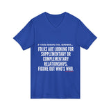 FIGURE OUT UNISEX V-NECK T-SHIRT