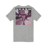 STAND - WHITE UNISEX V-NECK T-SHIRT