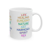 MEANING OF PRIDE CERAMIC MUG WHITE 150Z