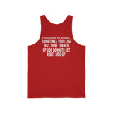 UPSIDE DOWN RACER BACK TANK TOP