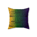 Colorful Abstract Square Pillow