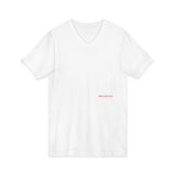Relaxed V-Neck Tee: Unisex Casual Wear for Everyday Comfort, Summer Outings, Gift for Friends, Minimalist Style, Everyday Wear