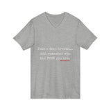 TAKE A DEEP BREATH UNISEX V-NECK T-SHIRT