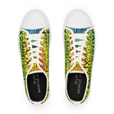 EAUX BLACK ON RAINBOW LOW-TOP SNEAKERS WHITE SOLE