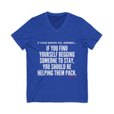 HELP THEM PACK UNISEX V-NECK T-SHIRT