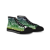 EAUX- WHITE ON MARDI GRAS HI-TOP SNEAKERS WHITE-SOLE
