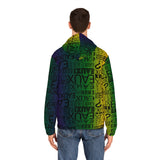 EAUX BLACK ON MARDI GRAS AOP ZIP HOODIE