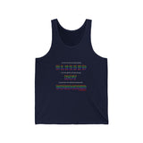 BLACK QUEER RAINBOW UNISEX TANK TOP