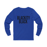 BLACKITY BLACK - BLACK UNISEX LONG SLEEVE T-SHIRT