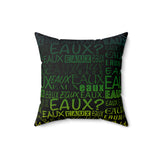 EAUX- MARDI GRAS THROW PILLOW