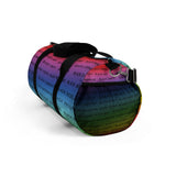 BLACK MAGIC RAINBOW BLACK  DUFFEL BAG