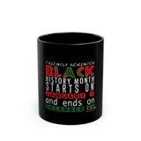 FRIENDLY REMINDER CERAMIC MUG - BLACK 150Z