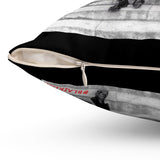 RESIST-WHITE THROW PILLOW